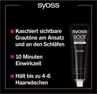 Produktbild von Schwarzkopf Ansatz Retoucher 60 ml, Haar Color:Dunkelbraun, Haar ( 60 ml ):(1 x 60 ml )