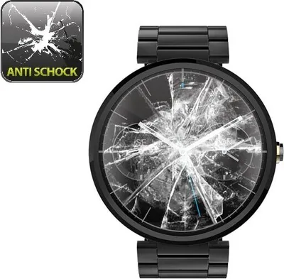 Produktbild von 3x Panzerfolie für Motorola Moto 360 ANTI-SCHOCK Displayschutzfolie HD KLAR