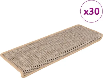 Produktbild von Stufenmatten Selbstklebend Sisal-Optik 30 Stk. 65x21x4cm