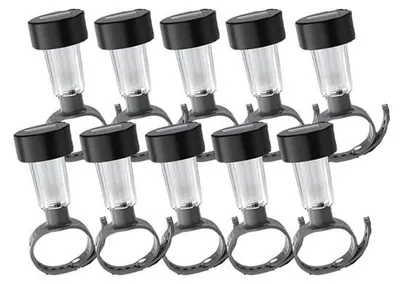 Produktbild von 10-stellige, wasserdichte LED-Lichtset für Außen, Poolumzäunung, Gartenbeleuchtung und Grundstücksbeleuchtung.