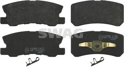 Produktbild von SWAG 80 91 6583 Bremsbeläge Satz Hinten Bremsklötze für MITSUBISHI PAJERO IV (V8W, V9W) für JEEP COMPASS (MK49)