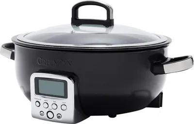Produktbild von GreenPan CC005287-001, 5,6 l, 2200 W, Schwarz, Aluminium, LCD, Tasten