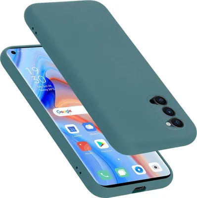 Produktbild von Cadorabo Hülle für Oppo Reno4 PRO Hülle Silikon Handyhülle Case aus flüssigem Silikon, Kratzfeste und stoßfeste Schutzhülle für Oppo Reno4 PRO