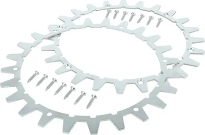 Produktbild von vhbw 2x Spikes kompatibel mit Worx L WR147E.1, WR148E, WR153E, WR155E Mähroboter - Edelstahl, 24 Zähne, inkl. Schrauben