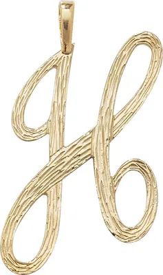 Produktbild von Stylischer 9 Karat (375) Gold Buchstaben / Initiale Damen - Anhänger; TRS35340LTH