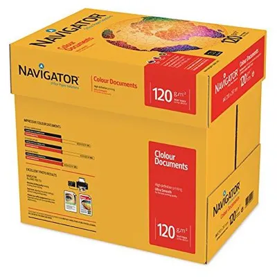 Produktbild von Kopierpapier Navigator A4 120G 8 x 250Bl Weiss Colou Kopierer/Laser/Inkjet