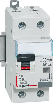 Image de P312 2P C 16A 30MA Disjoncteur différentiel AC DX3