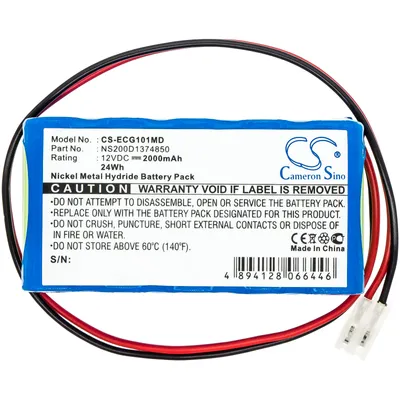 Produktbild von TECHTEK Akku Kompatibel mit [Biocare] ECG-101 Ersetzt NS200D1374850