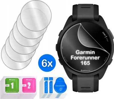 Zdjęcie produktu dla FOLIA do Garmin Forerunner 165 HYDROŻELOWA OCHRONNA na ekran 3D 6 sztuk
