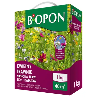 Zdjęcie produktu dla Biopon kwietny trawnik trawa zioła kwiaty 1kg