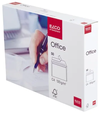Obrázek produktu pro Elco Office C4, C4 (229 x 324 mm), Bílá, 120 g/m², 229 mm, 324 mm, 50 kusů