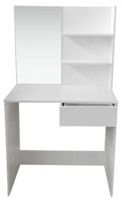 Productafbeelding van Kaptafel make-up visagie tafel - toilettafel - met spiegel - wit