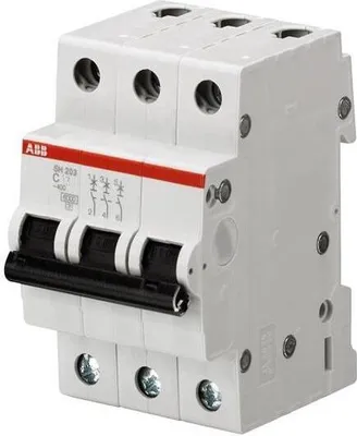 Produktbild von ABB Leitungsschutzschalter Sicherungsautomat  C, 3-polig, 40A LS-Schalter SH203
