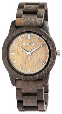 Produktbild von Herrenuhr Holz Elementary Elementary, silberfarbig, Mineralglas