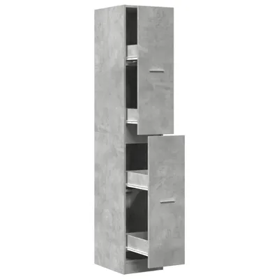 Produktbild von vidaXL Apothekerschrank Betongrau 30x41x174,5 cm Holzwerkstoff