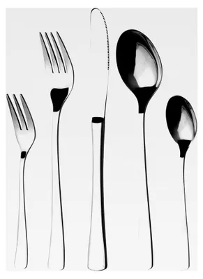 Produktbild von Edelstahl Besteckset für 6 Personen, 30-teilig, , rostfrei, handpoliert, spülmaschinengeeignet - Serie Würzburg