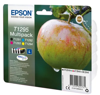 Immagine prodotto di Epson T1295 Multipack - Confezione da 4 - 32,2 ml - Formato L - Nero, giallo, ciano, magenta - Originale