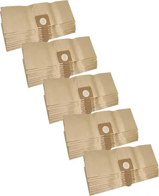 Produktbild von vhbw 50x Staubbeutel kompatibel mit Fakir/Nilco 26 06 806, 3109810, 26 NT, 30 09 805 Staubsauger - 20 l Füllvolumen 34cm x 23,7cm Sandfarben