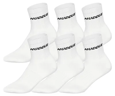 Productafbeelding van HUDDLE Sokken, uni, 6-pack – katoenen sportkousen voor heren en dames | Korte kousen