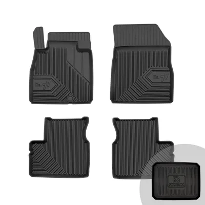 Produktbild von FROGUM No.77 Gummimatten Ganzjahresset von Auto Fußmatten Autofussmatten für Nissan Micra K13 2010-2016