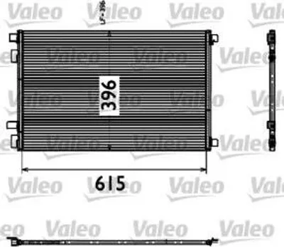 Produktbild von VALEO Kondensator, Klimaanlage  817608