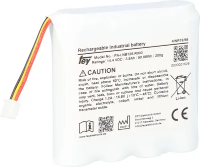 Produktbild von Lithium Akkupack 14,4V 3,35Ah 48,24Wh 4S1P PA-LNB126