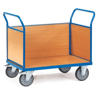 Produktbild von fetra 2531, Sperrholz, Stahl, Transportwagen, Blau, 600 kg, 4 Rad/Räder, 20 cm