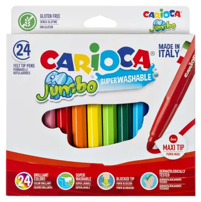 Immagine prodotto di Carioca - Set assortito di pennarelli Maxi da 24 pezzi