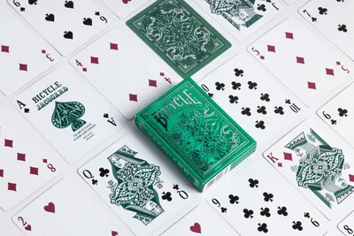Zdjęcie produktu dla Bicycle Jacquard, 56 szt., Zielony, 1 płyt(y), 4 lat(a), Chłopak, dziewczyna, Dorośli