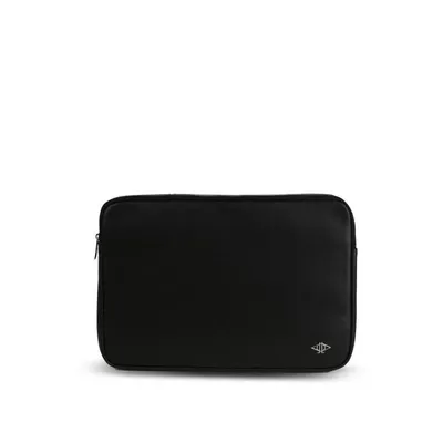 Productafbeelding van Dellel laptophoes, zwart, gemaakt van veganistisch kunstleer, afmetingen 40x27,5 cm