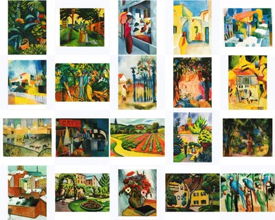 Produktbild von Kunstkarten-Topseller-Set August Macke