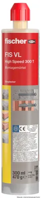 Produktbild von fischer Injektionsmörtel FIS VL 300 T HighSpeed, der solide Montagemörtel für Standardanwendungen in gerissenem Beton und Mauerwerk, hohe Flexibilität