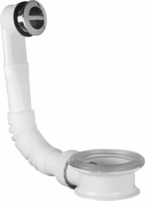 Produktbild von Überlaufgarnitur für Waschbecken mit Abstandhalter, ABS/Chrom