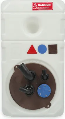 Produktbild von Tank 48 Liter mit Abwasseranschluss aus weißem Kunststoff