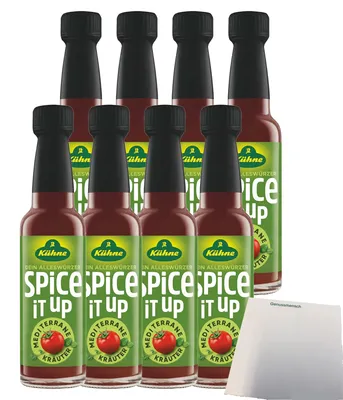 Produktbild von Kühne Spice it up Mediterrane Kräuter (8x90ml Flasche) VPE + usy Block