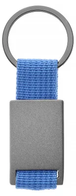 Produktbild von MPM-Quality Schlüsselanhänger Dena Metall Textilband Blau
