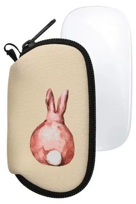 Produktbild von kwmobile Hülle für Apple Magic Mouse 1 / 2 Hülle - Mouse Case - Neopren Tasche - Schutzhülle für PC Maus - Transporttasche Zubehör - Braun Weiß Beige
