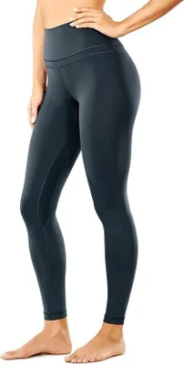 Immagine prodotto di Pantaloni da yoga da donna senza cuciture a 7/8 - Nero - Tessuto traspirante