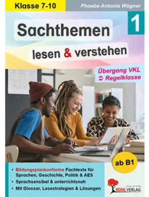 Produktbild von Sachthemen lesen und verstehen / Band 1: Übergang VKL zur Regelklasse