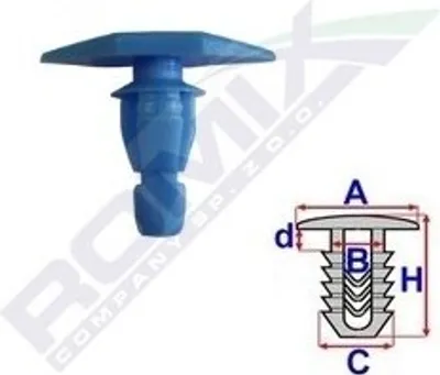 Produktbild von 10x ROMIX C60747 Clip