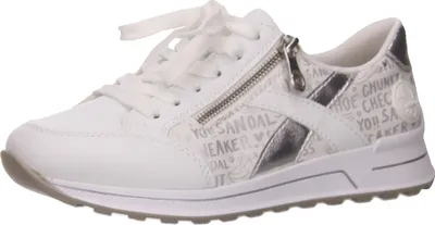 Produktbild von Rieker Sporthalbschuhe Formsohle modisch in weiss/weiss kombi, Gr. 38