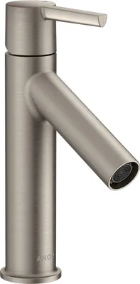 Produktbild von Einhebel-Waschtischmischer AXOR STARCK 100 DN 15 m HGri o Zugst. Stain steel optic ohne Zugstange stainless steel optic