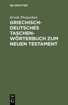 Produktbild von Griechisch-deutsches Taschenwörterbuch zum Neuen Testament