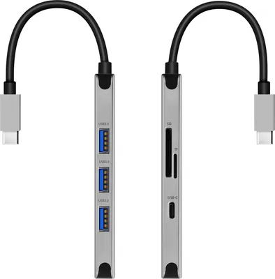 Imagen del producto de Hub USB-C Swissten 6 en 1