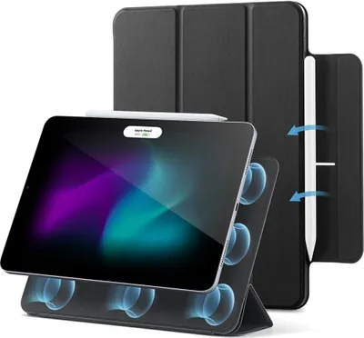 Produktbild von ESR iPad Air 10,9" 2020/2022 & 11" 2024 Rebound Magnetische Hülle - Schwarz