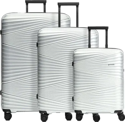 Produktbild von Pactastic Collection 02 Trolley-Set S / M / L Silver Metallic 2 silberfarben 55cm