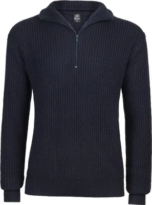 Produktbild von Brandit Marine Pullover Troyer Farbe: Marineblau, Grösse: XL