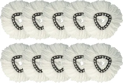 Produktbild von vhbw 10x Wischbezug Ersatz für Vileda 152623 für Wischmopp - Ersatzkopf, Mikrofaser Weiß