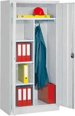 Produktbild von Universalschrank - Mitteltrennwand - 1.950x1.000x400 mm (HxBxT) - 3 Böden, verzinkt - feuerrot