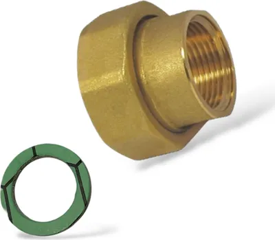 Produktbild von Pumpenverschraubung Messing 1 1/2" x 1" Anschluss Heizungspumpe Umwälzpumpe